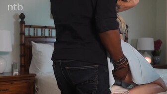 Beautiful tatted hotwife enjoying that bbc while husband films