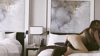 Sexy redhead white babe was so anxious to fuck that enormous black dong