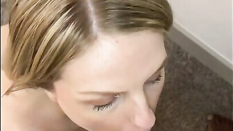 Heather Sucking Bull's Big cock