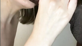 Heather Sucking Bull's Big cock