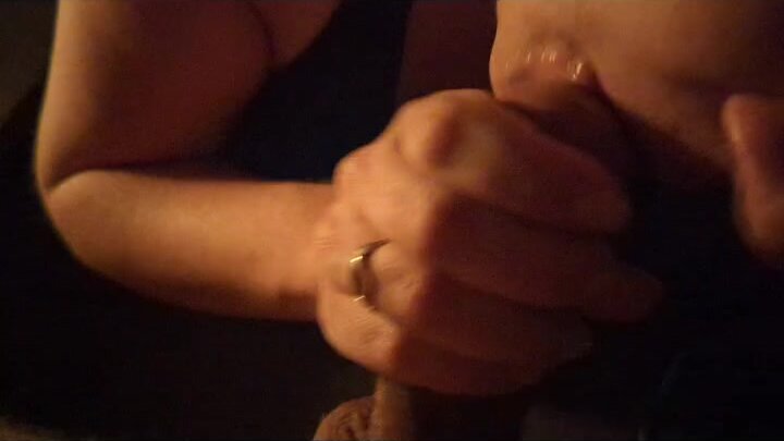 Hubby waits while his wife milks my cock
