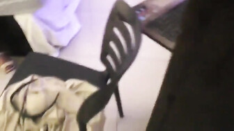 Another cleaning after dumping his load yo my wife.