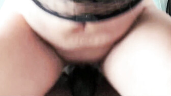 Horny wife with curvy body fucked by handsome Black lover