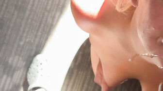 Bust all over her pretty face