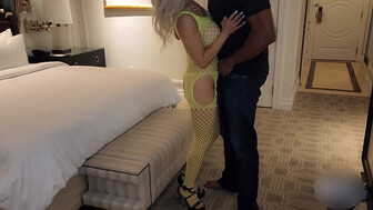 Amazing blonde wife with big tits gone wild with big black dick