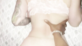 Watch wet little pussy take all his BBC