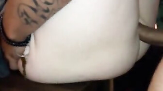 Friend busts all up in her