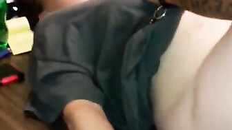 Friend busts all up in her