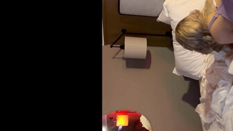 Hot white PAWG blonde served a black cock