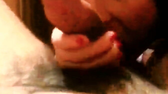 Horny Wife sucking  after party Hot blowjob