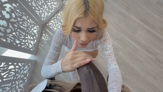 Petitie blonde with tight asshole gets hard BBC fucking