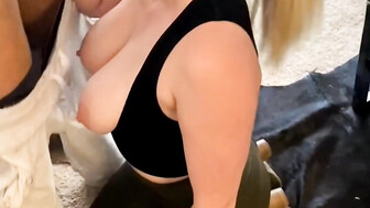 cuck records her blonde pawg gf fucked by BBC