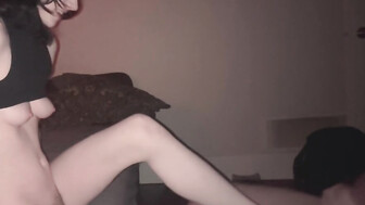 18 year old girl Ball Busting cuck boyfriend