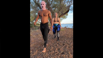 BBC master brought the BBC slut to the island and fucked her