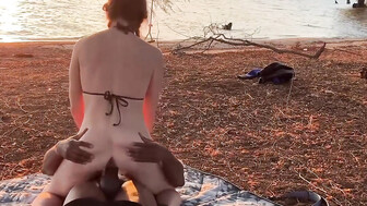 BBC master brought the BBC slut to the island and fucked her