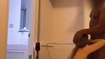 Cuckold white wife fucks her favorite bbc after long time