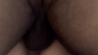 Amateur white pussy pounded by thick black cock