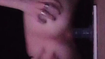 18 year old petite gf riding dildo