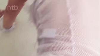 Hot wife in white sucks and fucks huge BBC