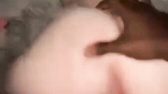 Petite college girl loves BBC backshots