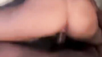 Hot blonde girl enjoying BBC backshots