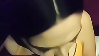 Sexy College Babe Sucking BBC