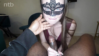 Her hubby can only watch