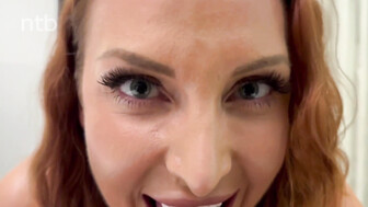 Booty redhead fucked bbc bareback and received his cumshot inside