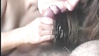 Milf cock sucking cum shot