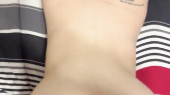 Back shotting a MILF bareback