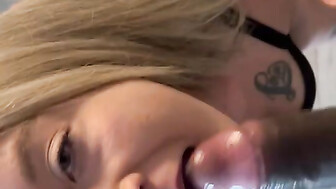 Wife sucks first BBC