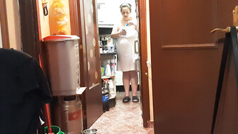 esposa en la cosina