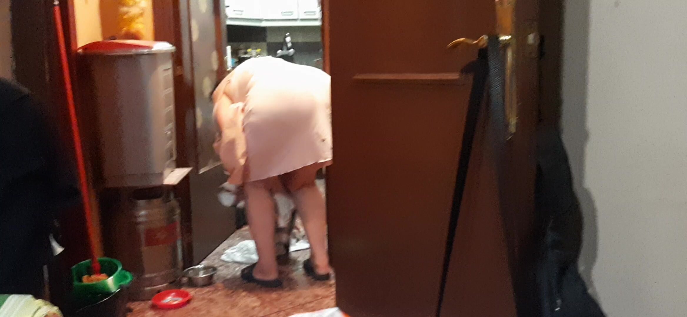 esposa en la cosina