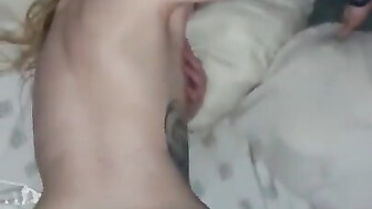 College babe taking BBC slowly