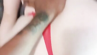MILF with big booty takes black dick