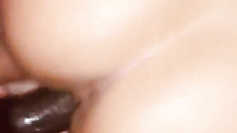 Asian college girl enjoying BBC