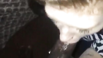 Redhead college girl sucks BBC for facial part 2