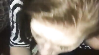 Redhead college girl sucks BBC for facial part 2