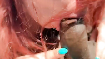 Pulled his Black dick out in the car