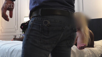 Pale skinned cuckold white wife was having rough and intense bbc ride