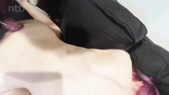Incredibly skinny cuckold white babe takes huge bbc bareback in her ass