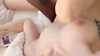First time swinging for skinny blonde girlfriend