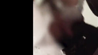 Cuckold MILF in white worships huge BBC