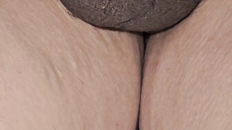 White Married pussy blooms open from BBC Creampie !