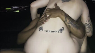 This blonde loves riding a black cock