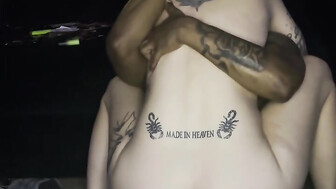 This blonde loves riding a black cock
