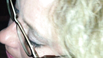 My Slutwife Making A BBC Cum At A Gloryhole