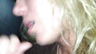 My Slutwife Making A BBC Cum At A Gloryhole