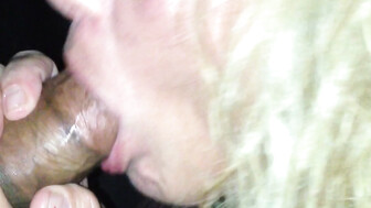 My Slutwife Making A BBC Cum At A Gloryhole