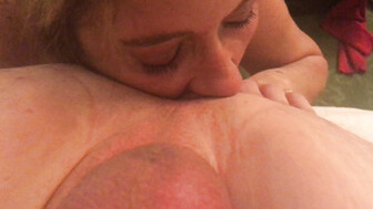 My Slutwife eating a guys ass